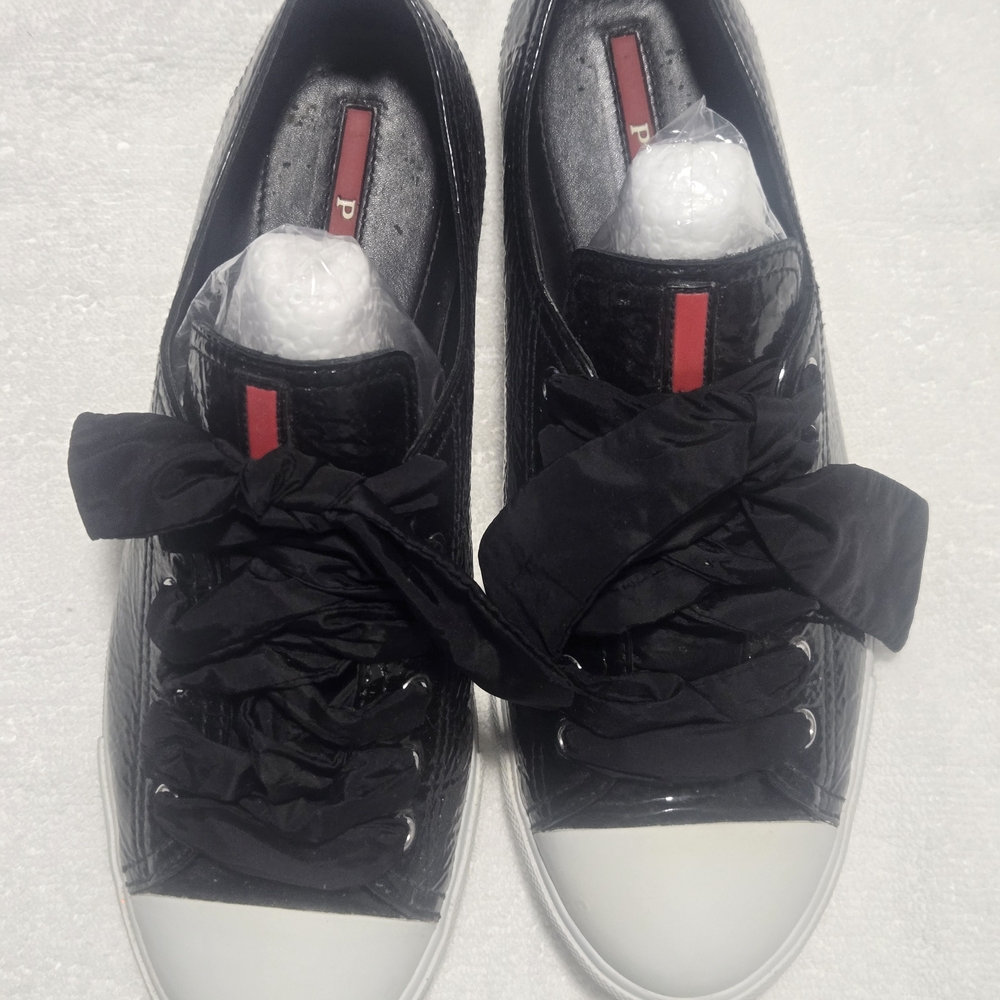 Prada Black and White Sneakers